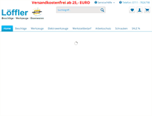 Tablet Screenshot of loeffler-beschlaege.de